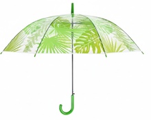 Paraguas Transparente Tropical