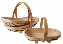 Juego 3 Cestas de Jardin Madera