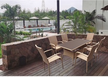 Silla Jardin Vancouver Acero/Ratan