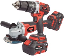 Kit amoladora a bateria RATIO + atornillador-percutor RATIO R-AA20-2.4 ProSeries Kit amoladora a bateria RATIO + atornillador-percutor RATIO R-AA20-2.4 ProSeries