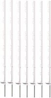 Pack 10 Unidades Poste Pastor Plastico Blanco 105 cm