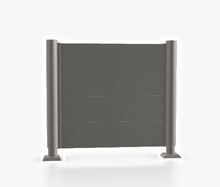 Pantalla Privacidad 90x100 Gris Cuarzo