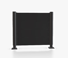 Pantalla Privacidad 90x200 Gris Oscuro