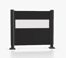 Pantalla Privacidad Con Panel 180x150 Gris Oscuro