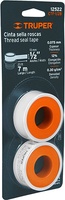 Cintas Teflon Truper 2 Rollos 7 Metros 13 mm Cintas Teflon Truper 2 Rollos 7 Metros 13 mm