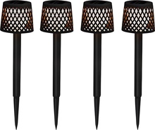 Aplique Solar Jardin Negro 4 uds