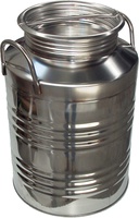 Bidon Lechera de Acero Inoxidable Tapa Roscada 100 Litros 