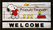 Felpudo Goma Peanuts Snoopy Welcome 40x68