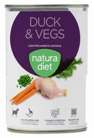 Lata Perro Natura Diet Dog Duck & Vegs 400g