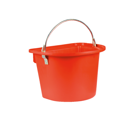 Comedero Portatil Caballos Rojo con Asa