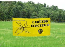 Cartel de Se�alizacion de Cerca Electrica