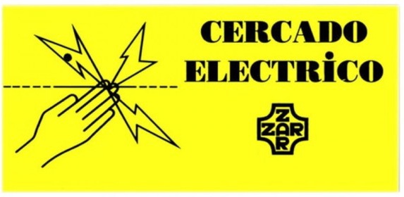 Cartel de Señalizacion de Cerca Electrica Cartel de Señalizacion de Cerca Electrica