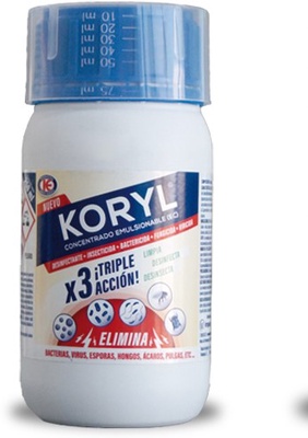Insecticida acaricida Desinfectante Koryl 250 ml Insecticida acaricida Desinfectante Koryl 250 ml