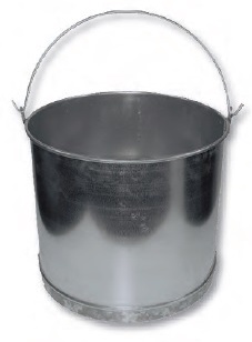 Cubo Recto Galvanizado 14