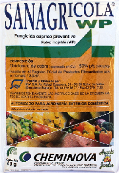Fungicida Cobre Sanagricola Wp60gr