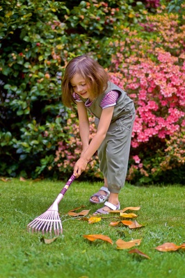 Rastrillo Hojas Kids Garden Rosa