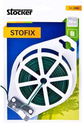 Alambre Plastificado Verde Stofix 50m