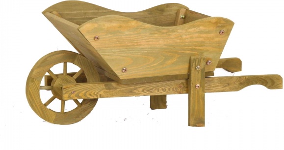 Carretilla Plantador de Madera Pequeña Carretilla Plantador de Madera Pequeña