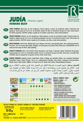Semilla Judia Romano Bush Mata Baja 250 gr