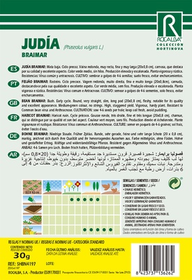 Semilla Judia Braimar Mata Baja 250 gr