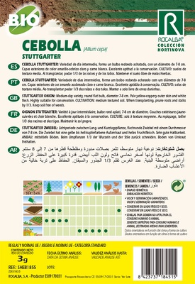 Semilla Ecologica Cebolla Stuttgarter