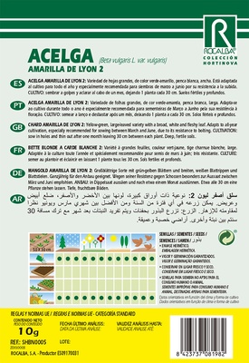 Semilla Acelga Amarilla de Lyon 2