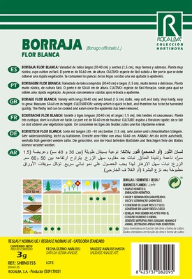 Semilla Borraja de Flor blanca