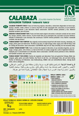 Semilla Calabaza Turbante Turco 5 gr