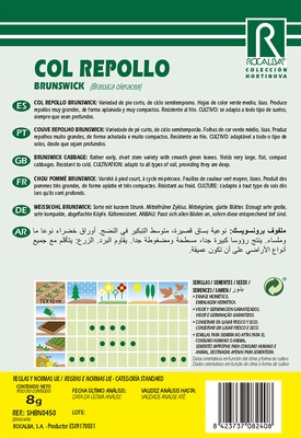 Semilla Col Repollo Brunswick