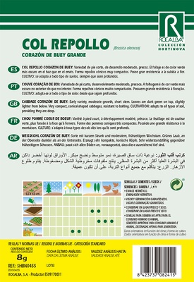 Semilla Col Repollo Corazon de Buey Grande
