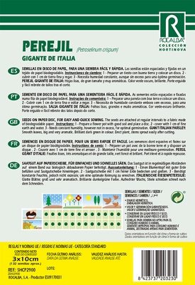 Semilla Disco Perejil Gigante de Italia