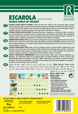 Semilla Escarola Rizada Doble de Verano