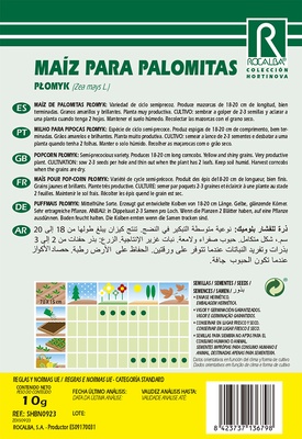 Semilla Maiz para Palomitas Plomyk