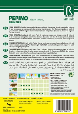 Semilla Pepino Marketer 6 gr