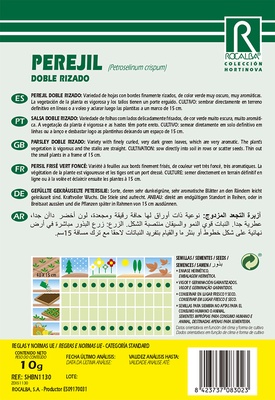 Semilla Perejil Doble Rizado