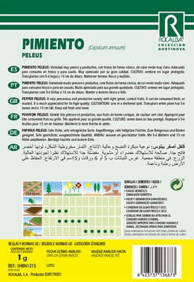Semilla Pimiento Peleus