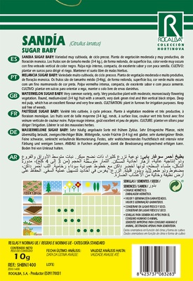 Semilla Sandia Sugar Baby