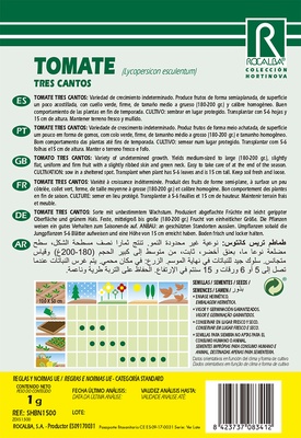 Semilla Tomate Tres Cantos
