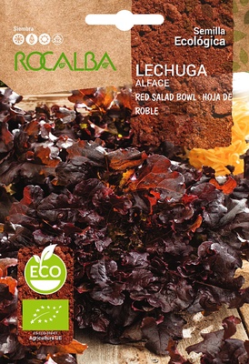 Semilla Ecologica Lechuga Red Salad Bowl 