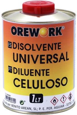 Disolvente Orework Uso General 1l Disolvente Orework Uso General 1l