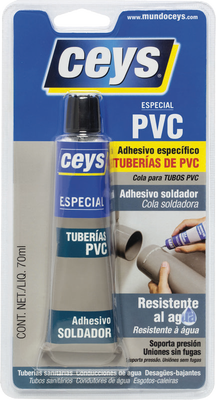 Ceys Adhesivo Tuberias Pvc Blister 70 ml.
