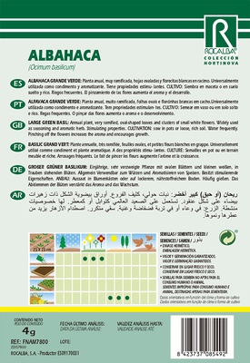 Semilla Albahaca (Basilic Grand Vert)