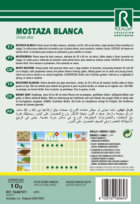 Semilla Mostaza blanca