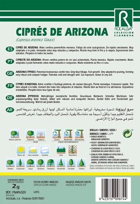 Semilla Cipres de Arizona -Cupressus Arizonica G.