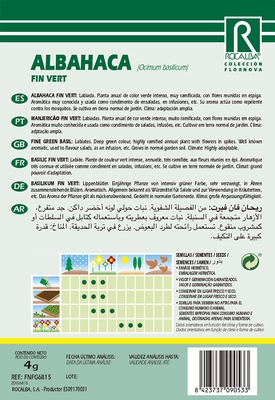 Semilla Albahaca Fin Vert
