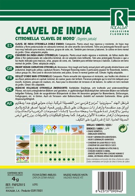 Semilla Clavel de India Citronella Doble Enano