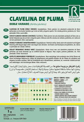 Semilla Clavel Plumario Doble Variado