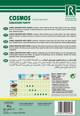 Semilla Cosmos Sensation Perity Blanco