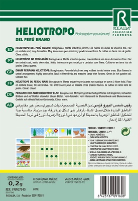 Semilla Heliotropo del Peru Enano Azul
