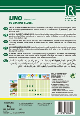 Semilla Lino de Grande Flores Rojo